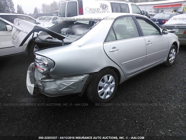 4T1BE32K94U795781 - 2004 TOYOTA CAMRY LE/XLE/SE SILVER photo 4