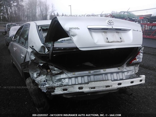 4T1BE32K94U795781 - 2004 TOYOTA CAMRY LE/XLE/SE SILVER photo 6