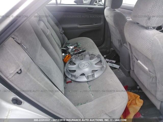4T1BE32K94U795781 - 2004 TOYOTA CAMRY LE/XLE/SE SILVER photo 8