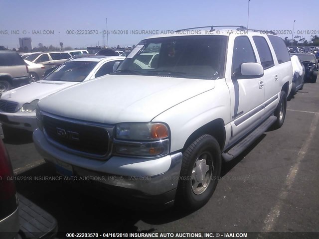 3GKEC16Z36G203286 - 2006 GMC YUKON XL C1500 WHITE photo 2