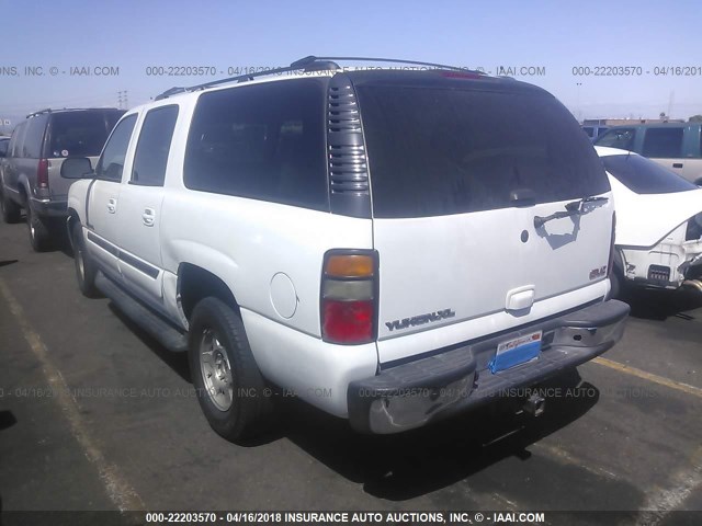 3GKEC16Z36G203286 - 2006 GMC YUKON XL C1500 WHITE photo 3