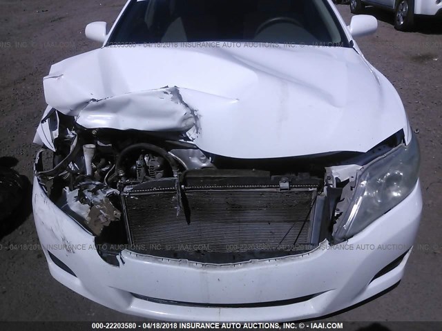 4T4BF3EK8AR070408 - 2010 TOYOTA CAMRY SE/LE/XLE WHITE photo 6