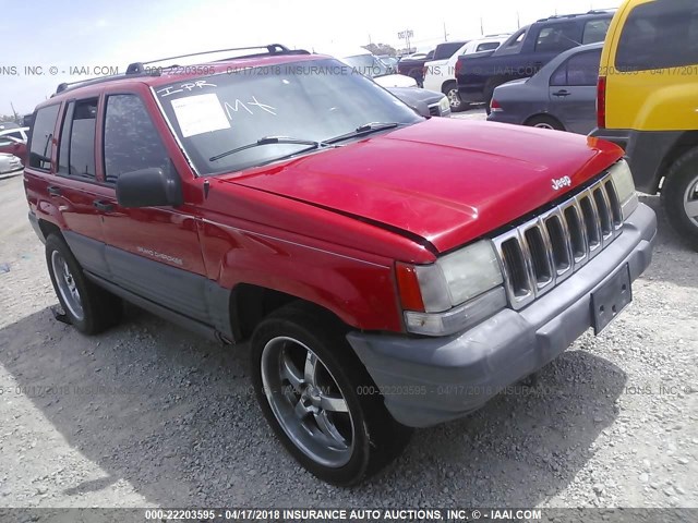 1J4GZ58Y6TC375030 - 1996 JEEP GRAND CHEROKEE LAREDO RED photo 1