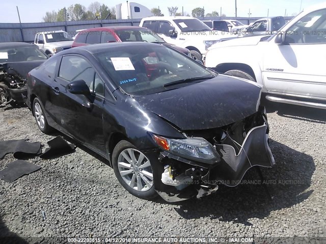 2HGFG3B1XCH535822 - 2012 HONDA CIVIC EXL BLACK photo 1