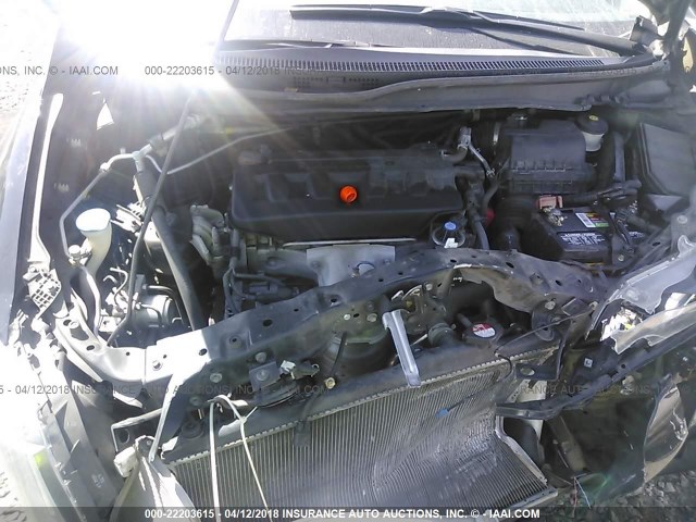 2HGFG3B1XCH535822 - 2012 HONDA CIVIC EXL BLACK photo 10