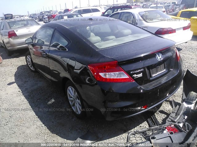 2HGFG3B1XCH535822 - 2012 HONDA CIVIC EXL BLACK photo 3