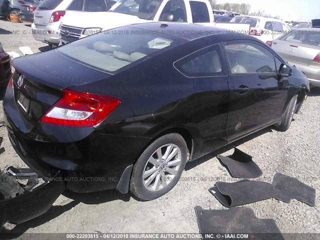 2HGFG3B1XCH535822 - 2012 HONDA CIVIC EXL BLACK photo 4