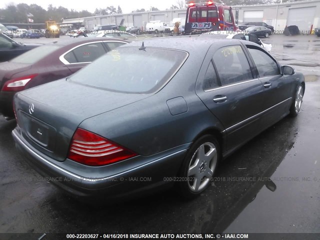 WDBNG83J46A476967 - 2006 MERCEDES-BENZ S 430 4MATIC BLUE photo 4