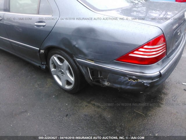 WDBNG83J46A476967 - 2006 MERCEDES-BENZ S 430 4MATIC BLUE photo 6