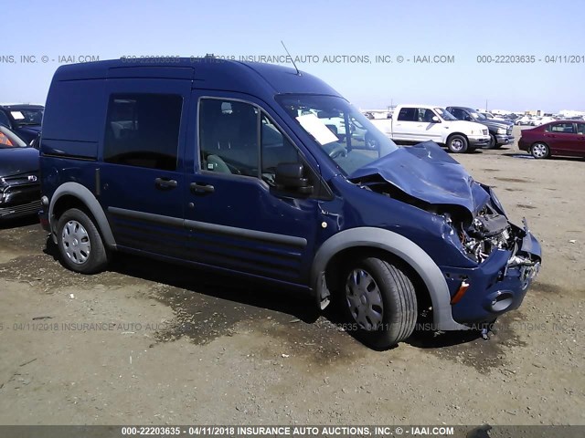 NM0KS9BN5AT008771 - 2010 FORD TRANSIT CONNECT XLT BLUE photo 1