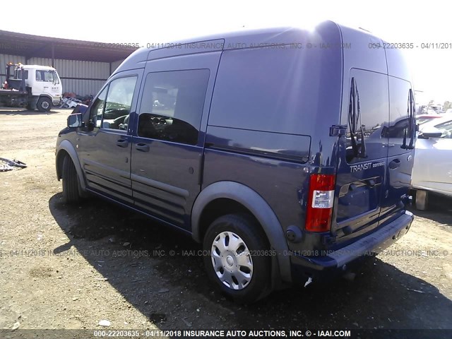 NM0KS9BN5AT008771 - 2010 FORD TRANSIT CONNECT XLT BLUE photo 3