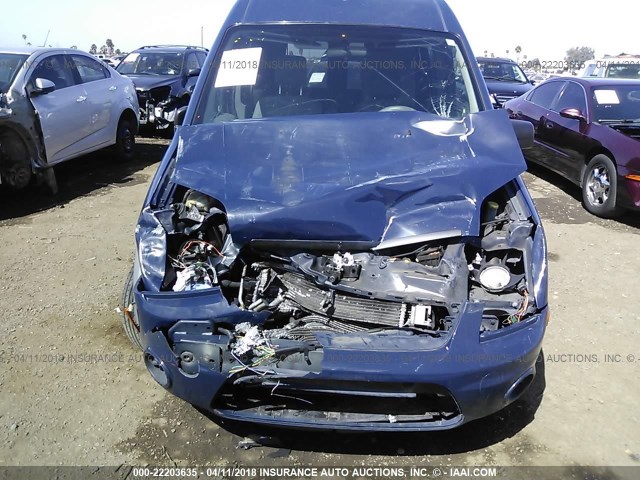 NM0KS9BN5AT008771 - 2010 FORD TRANSIT CONNECT XLT BLUE photo 6