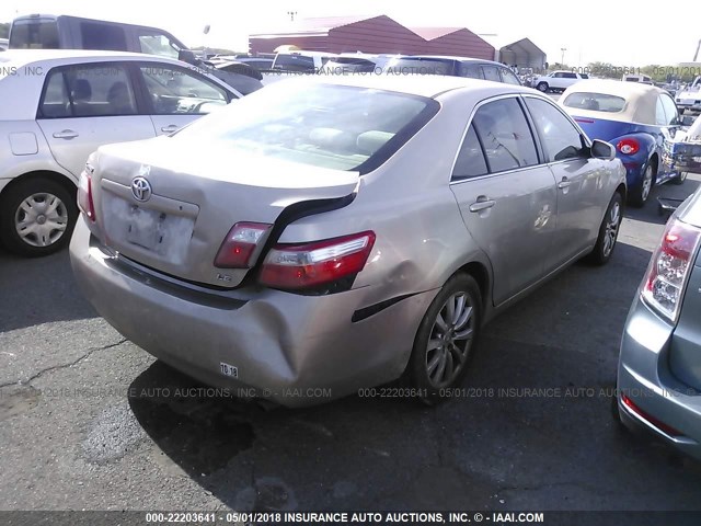 JTNBE46K083142669 - 2008 TOYOTA CAMRY CE/LE/XLE/SE GOLD photo 4