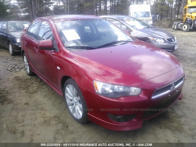 JA3AU86W39U014322 - 2009 MITSUBISHI LANCER GTS RED photo 1