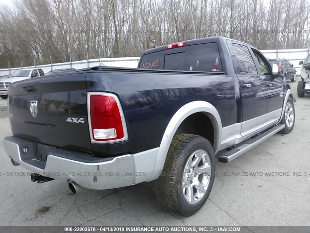 1C6RR7VT5DS671920 - 2013 RAM 1500 LARAMIE BLACK photo 4