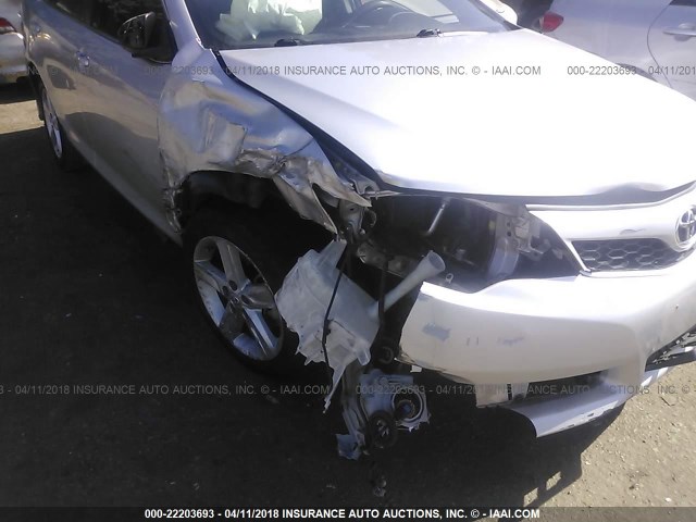 4T1BF1FK5CU045837 - 2012 TOYOTA CAMRY SE/LE/XLE SILVER photo 6