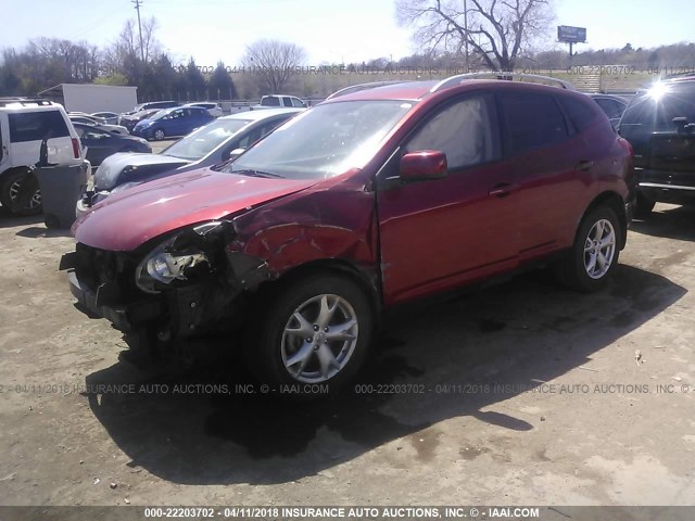 JN8AS58T98W025888 - 2008 NISSAN ROGUE S/SL RED photo 2