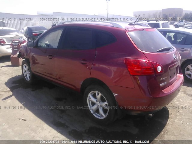 JN8AS58T98W025888 - 2008 NISSAN ROGUE S/SL RED photo 3