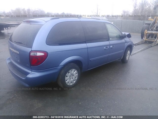 2A4GP44R07R220971 - 2007 CHRYSLER TOWN & COUNTRY LX BLUE photo 4