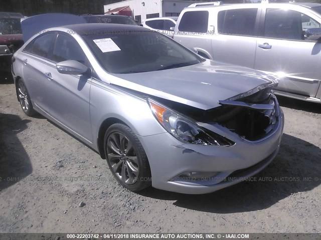 5NPEC4ABXCH481256 - 2012 HYUNDAI SONATA SE/LIMITED BLUE photo 1