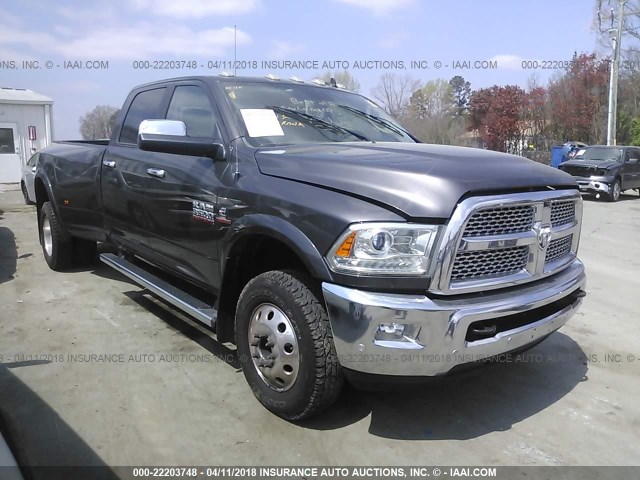 3C63RRJL5GG110815 - 2016 RAM 3500 LARAMIE GRAY photo 1