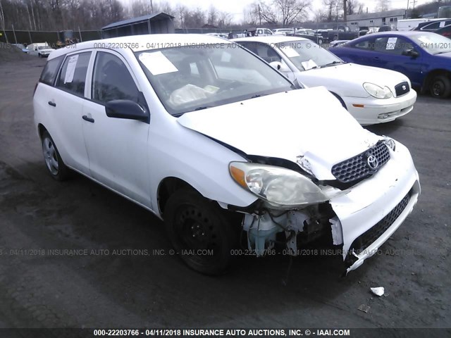 2T1KR32E24C316665 - 2004 TOYOTA COROLLA MATRIX XR WHITE photo 1