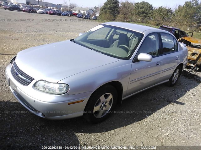1G1NE52J72M648319 - 2002 CHEVROLET MALIBU LS SILVER photo 2