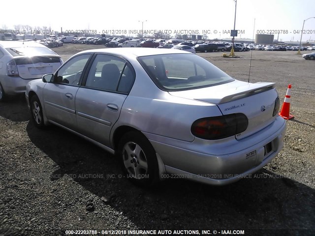 1G1NE52J72M648319 - 2002 CHEVROLET MALIBU LS SILVER photo 3