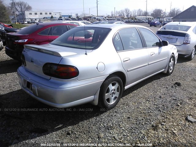 1G1NE52J72M648319 - 2002 CHEVROLET MALIBU LS SILVER photo 4