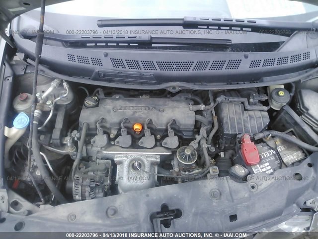 2HGFG12316H010139 - 2006 HONDA CIVIC DX VP GRAY photo 10