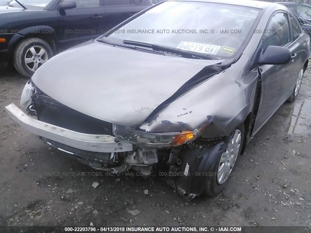 2HGFG12316H010139 - 2006 HONDA CIVIC DX VP GRAY photo 6