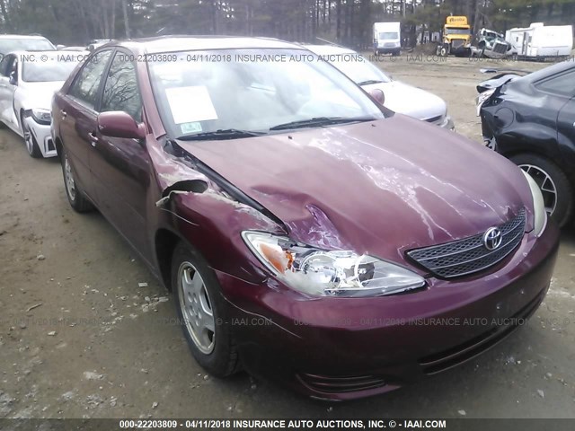 4T1BF32K53U059884 - 2003 TOYOTA CAMRY LE/XLE/SE RED photo 1