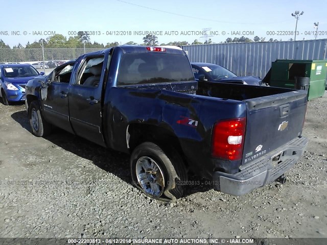 3GCRCSE04AG258098 - 2010 CHEVROLET SILVERADO C1500 LT Dark Blue photo 3