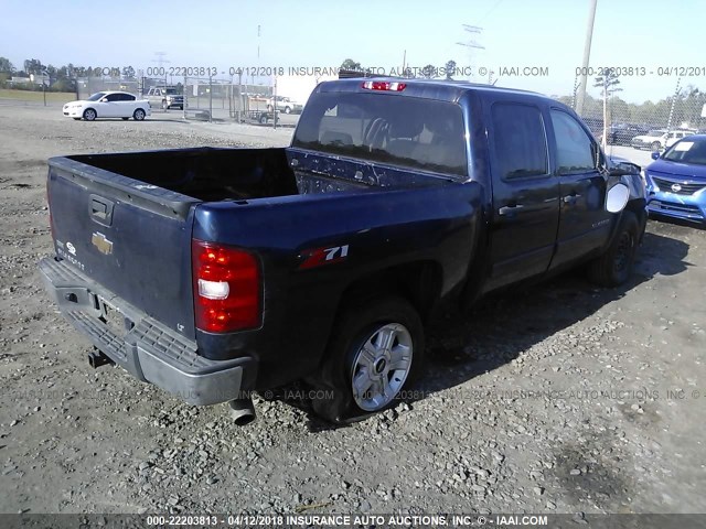 3GCRCSE04AG258098 - 2010 CHEVROLET SILVERADO C1500 LT Dark Blue photo 4