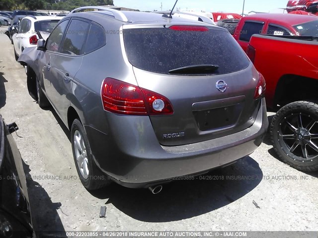 JN8AS58T69W321680 - 2009 NISSAN ROGUE S/SL GRAY photo 3