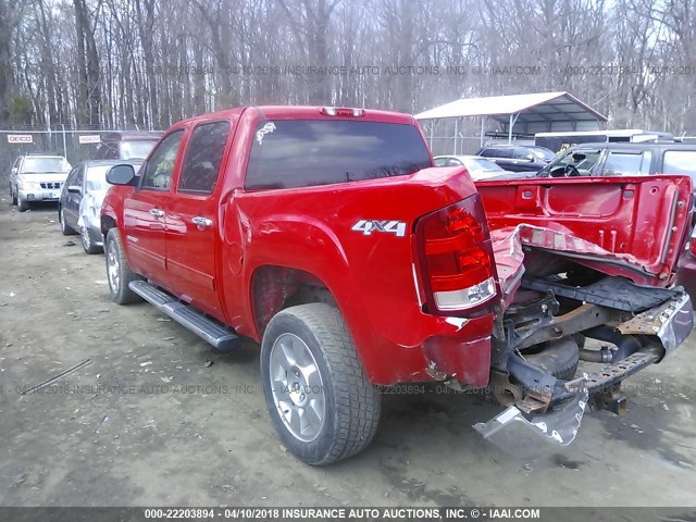 3GTRKWE32AG147232 - 2010 GMC SIERRA K1500 SLT RED photo 3