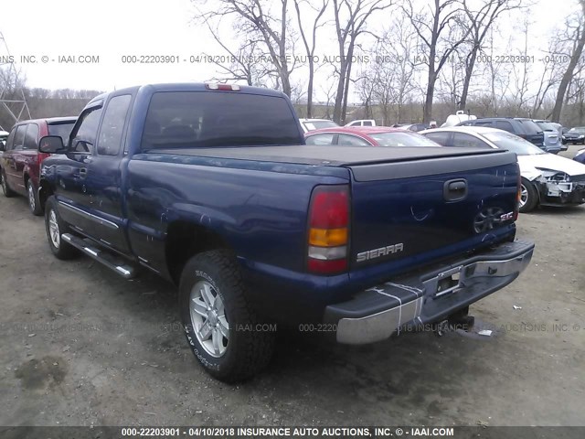 2GTEC19T741354608 - 2004 GMC NEW SIERRA C1500 BLUE photo 3