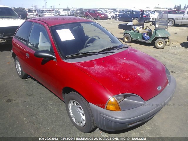 2C1MR2269T6789861 - 1996 GEO METRO LSI RED photo 1