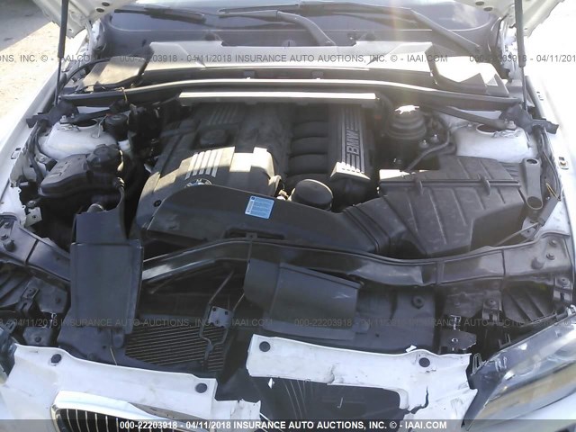 WBAWR3C53AP463619 - 2010 BMW 328 I SULEV WHITE photo 10