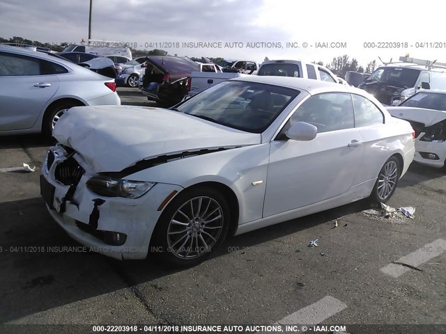 WBAWR3C53AP463619 - 2010 BMW 328 I SULEV WHITE photo 2