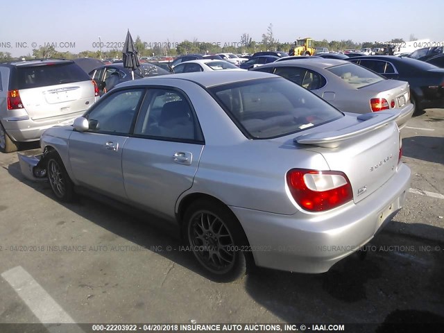 JF1GD29652G511239 - 2002 SUBARU IMPREZA WRX SILVER photo 3