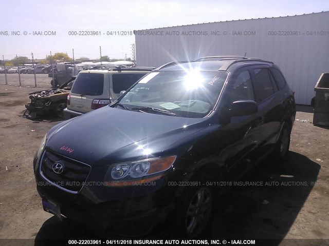 5XYZG3AB1BG028536 - 2011 HYUNDAI SANTA FE GLS BLUE photo 2