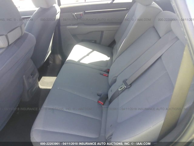 5XYZG3AB1BG028536 - 2011 HYUNDAI SANTA FE GLS BLUE photo 8