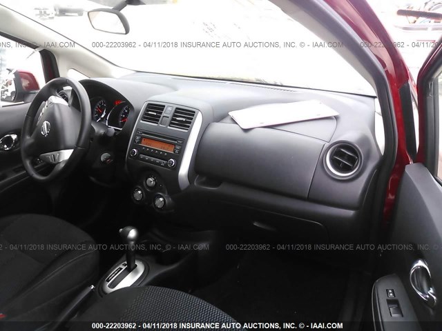 3N1CE2CP0EL382689 - 2014 NISSAN VERSA NOTE S/S PLUS/SV/SL RED photo 5