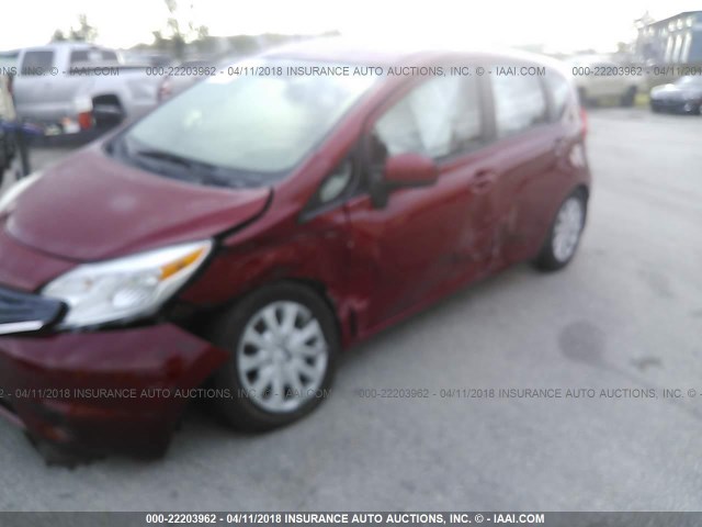 3N1CE2CP0EL382689 - 2014 NISSAN VERSA NOTE S/S PLUS/SV/SL RED photo 6