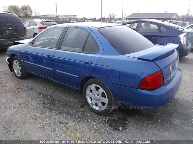 3N1CB51D96L630054 - 2006 NISSAN SENTRA 1.8/1.8S BLUE photo 3