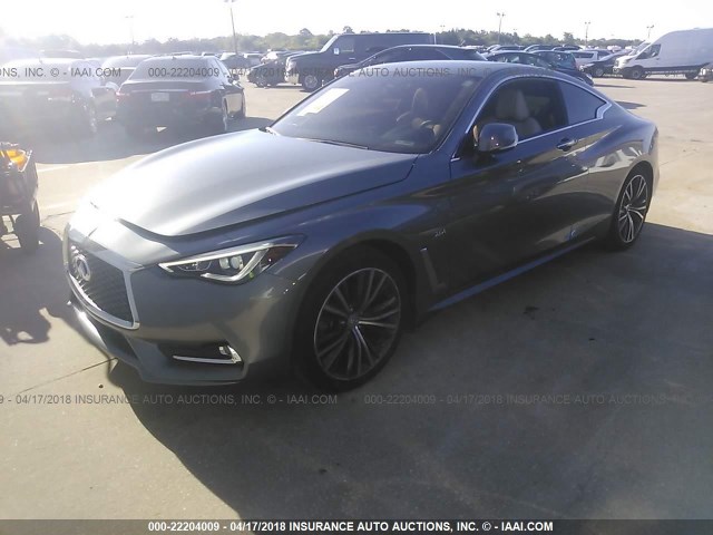 JN1CV7EK9HM110117 - 2017 INFINITI Q60 PREMIUM GRAY photo 2