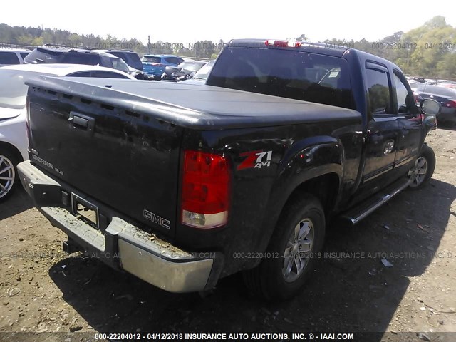 3GTP2VE73DG184170 - 2013 GMC SIERRA K1500 SLE BLACK photo 4