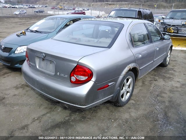 JN1CA31D4YT546844 - 2000 NISSAN MAXIMA GLE/GXE/SE GRAY photo 4