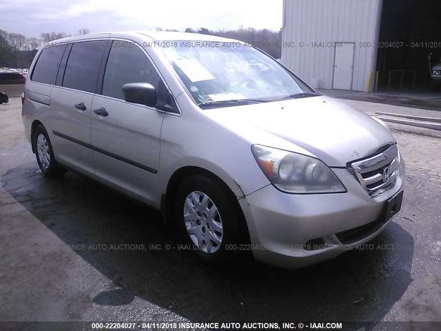 5FNRL38216B105257 - 2006 HONDA ODYSSEY LX SILVER photo 1